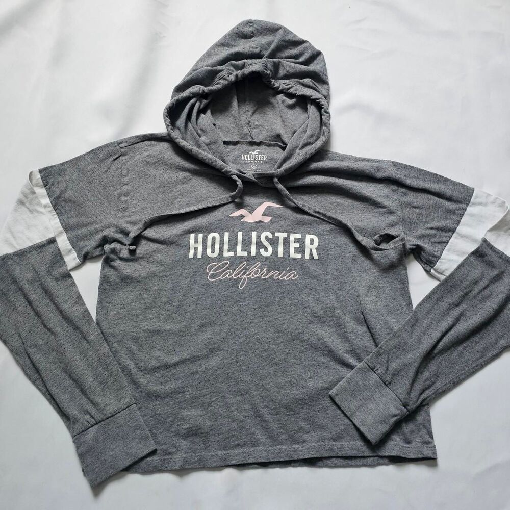 Hollister Women's Cropped Tee Hoodie XS